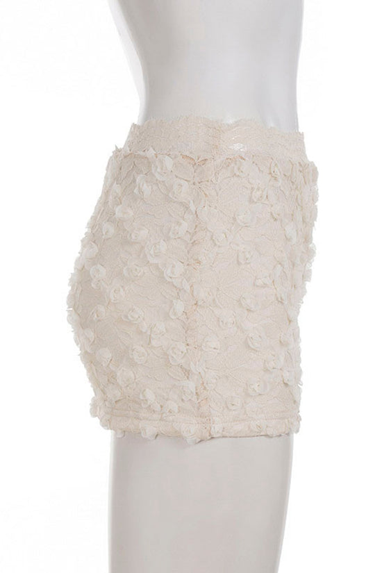 Floral Lace Mini Skirt