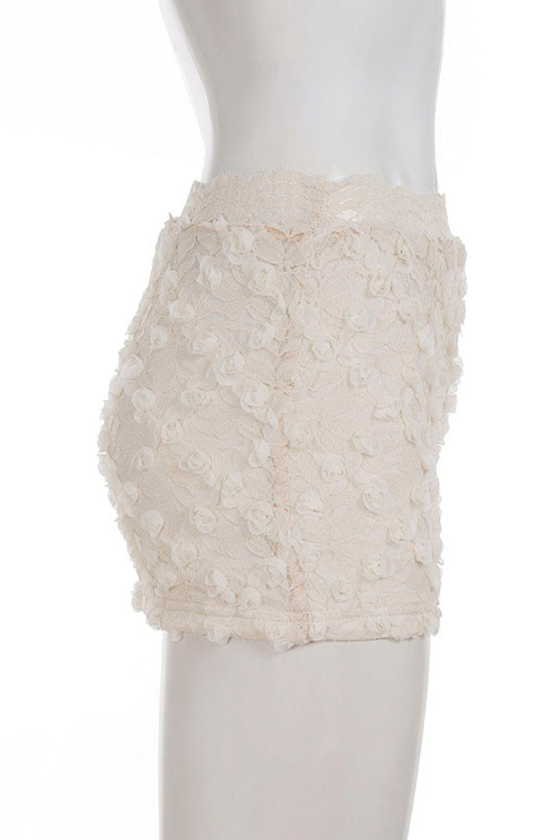 Floral Lace Mini Skirt