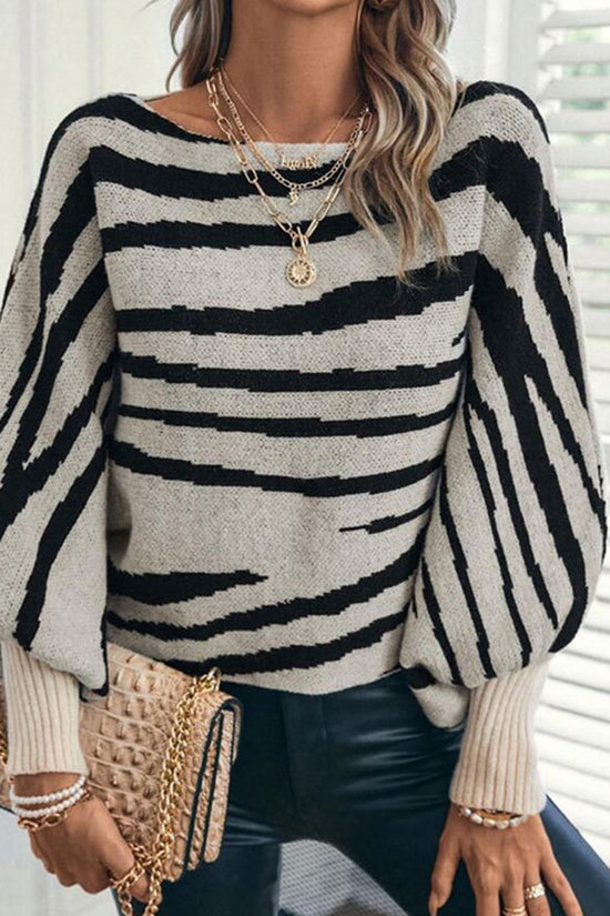 Striped Off-Shoulder Sweater