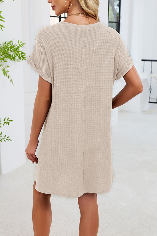 Chic Lace Sleeve Casual Dress