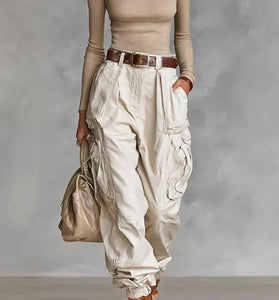 High-Waist Relaxed Cargo Pants