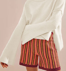 Flare Sleeve Cozy Knit Sweater