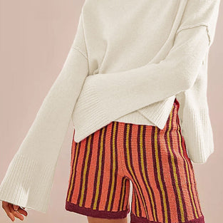 Flare Sleeve Cozy Knit Sweater