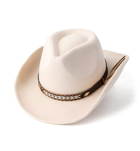 Western Style Braided Band Cowboy Hat