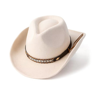 Western Style Braided Band Cowboy Hat