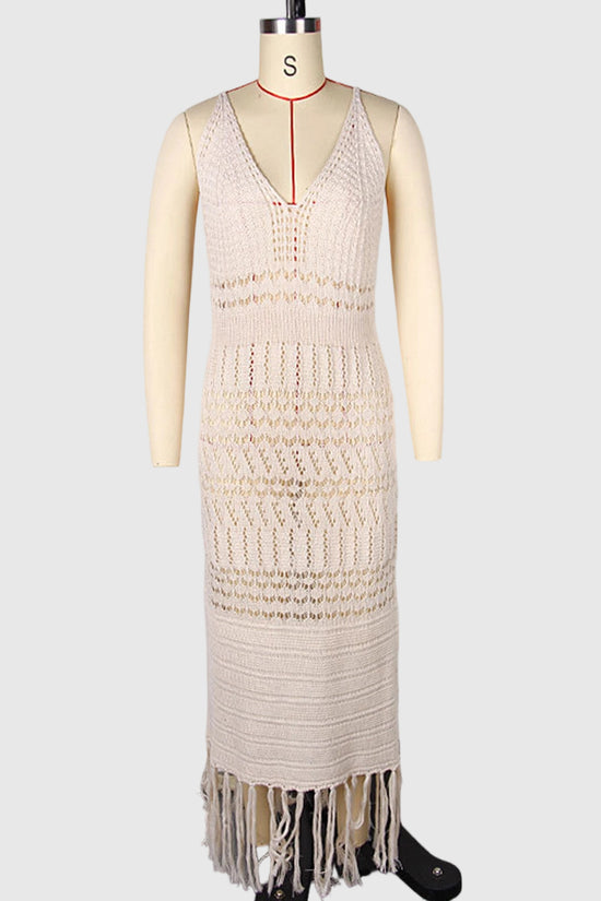 Elegant Crochet Cover-Up Dress