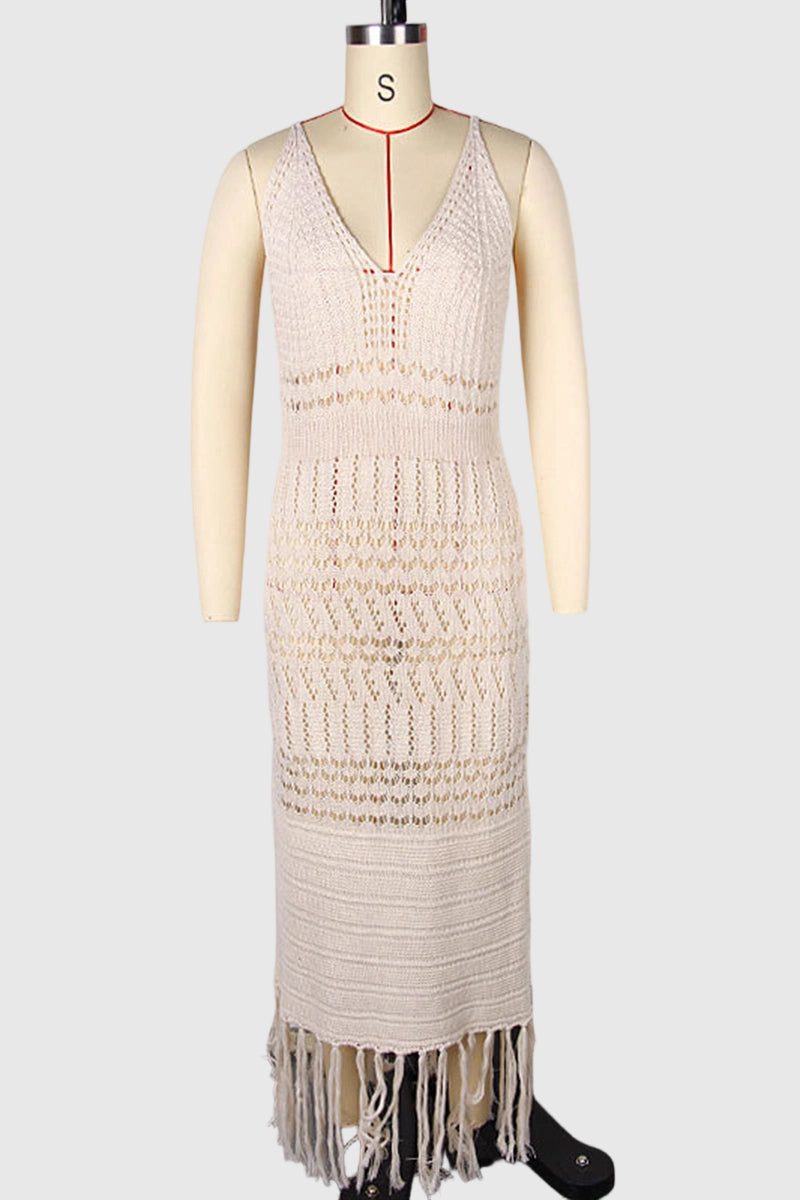 Elegant Crochet Cover-Up Dress