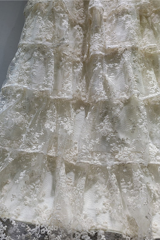 Layered Lace Midi Skirt