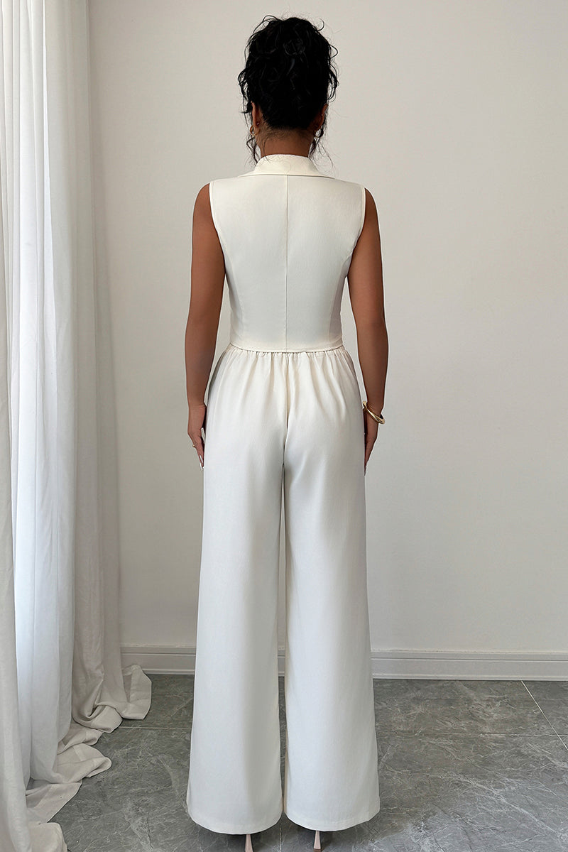 Chic Sleeveless Vest and Pants Set