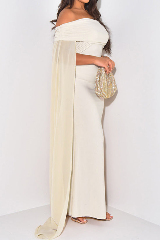 Off-Shoulder Maxi Bodycon Dress