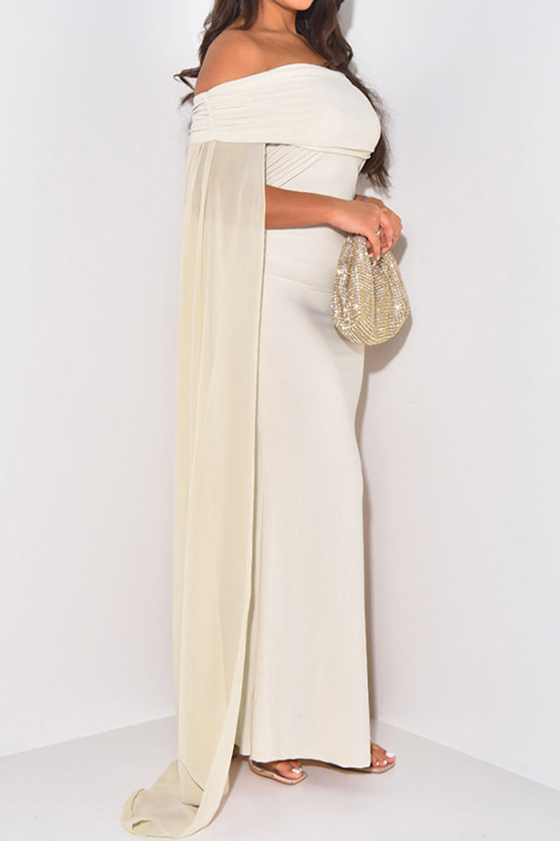 Off-Shoulder Maxi Bodycon Dress
