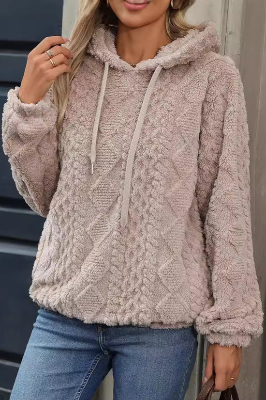 Cozy Textured Hooded Sweatshirt