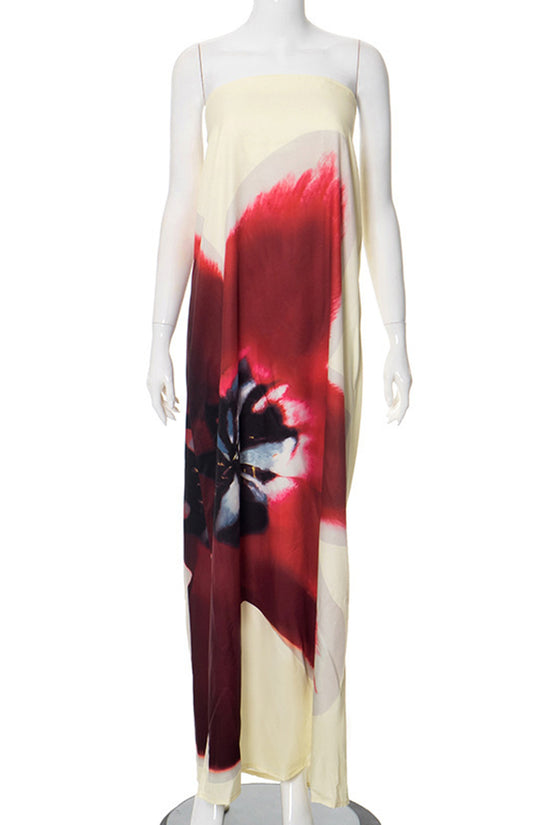 Maxi Floral Sleeveless Dress
