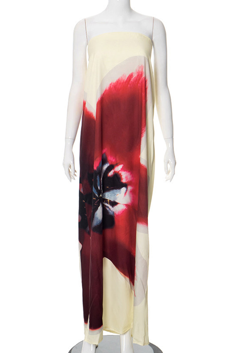 Maxi Floral Sleeveless Dress