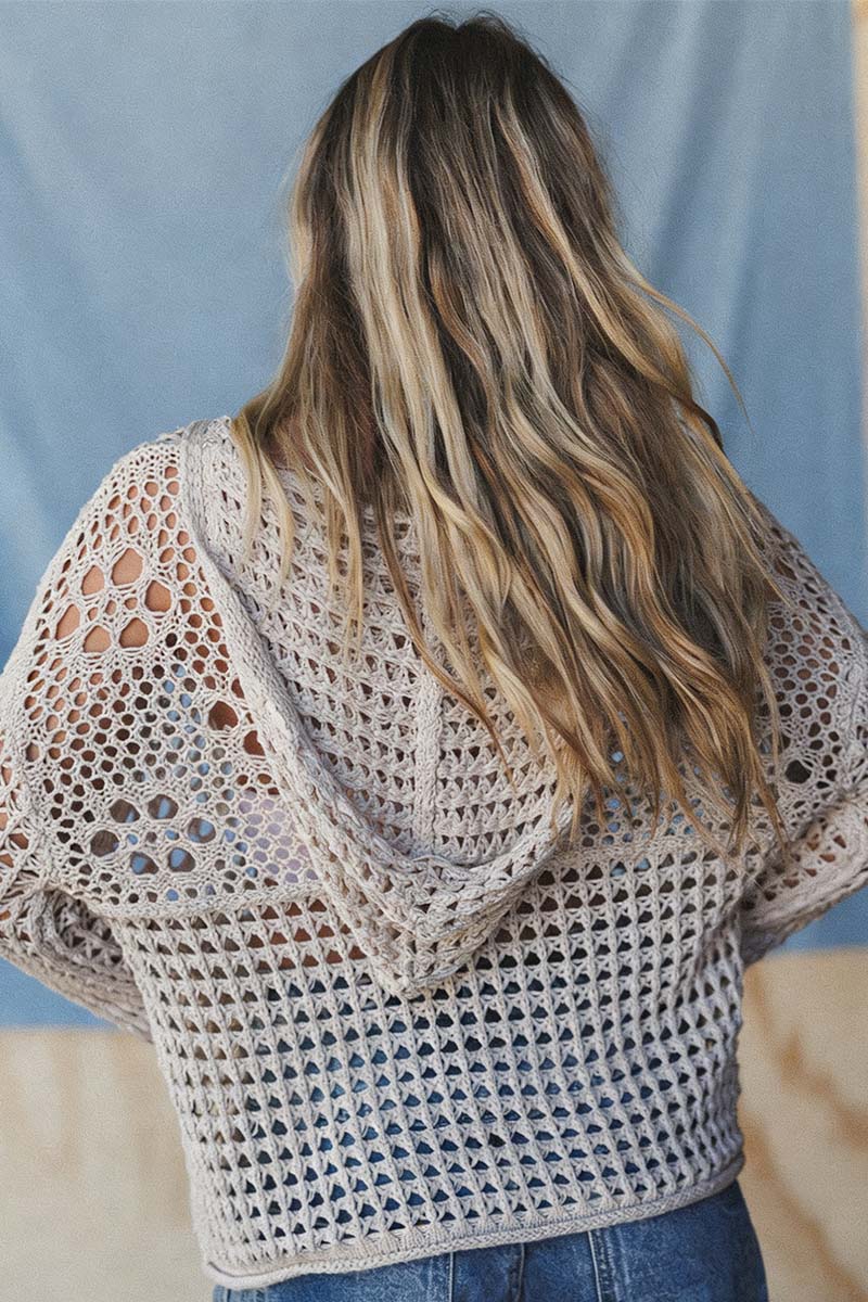 Mesh Knit Flag Sweater