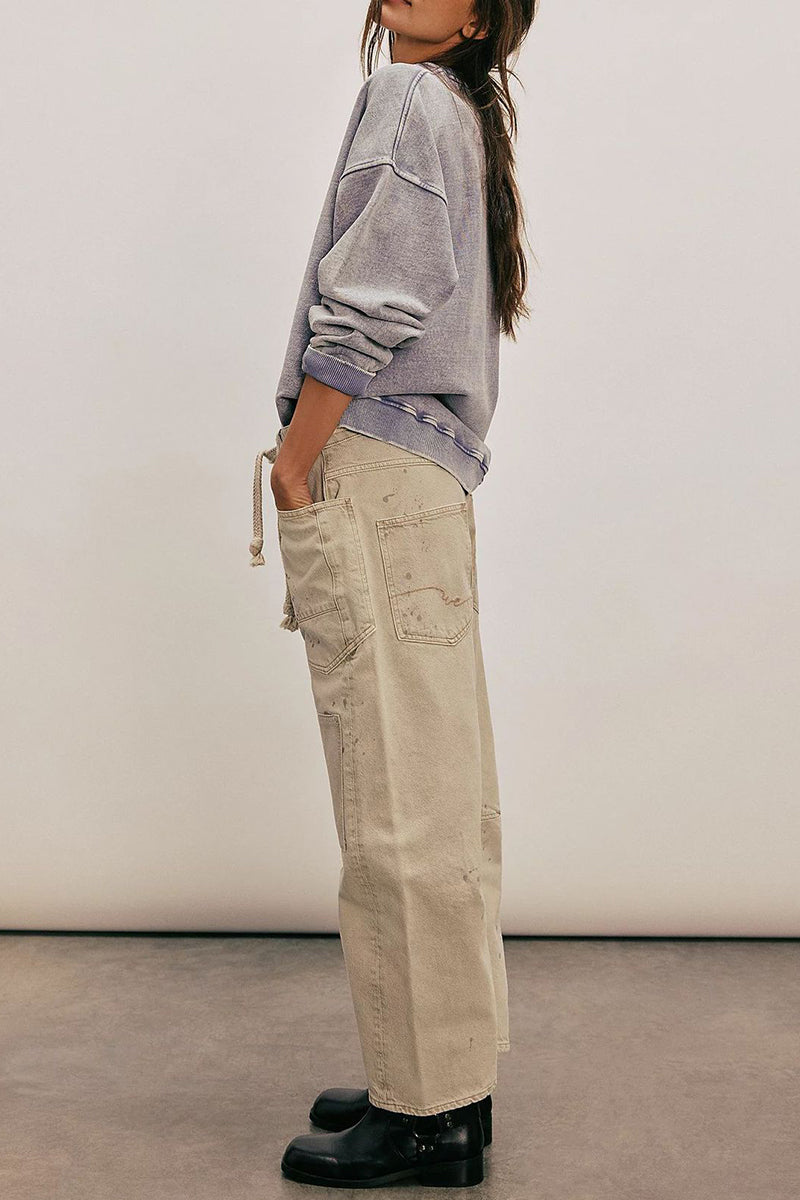 Urban Chic Straight-Legged Denim Pants