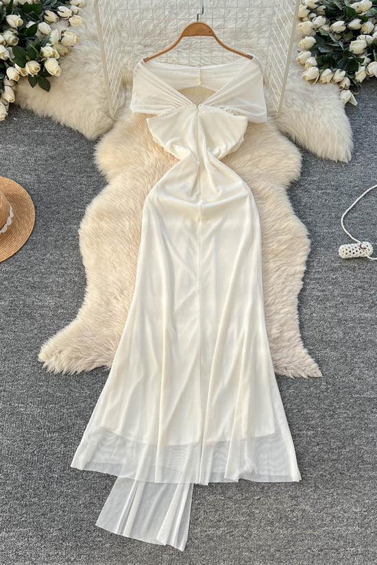 Elegant Sleeveless Draped Long Dress