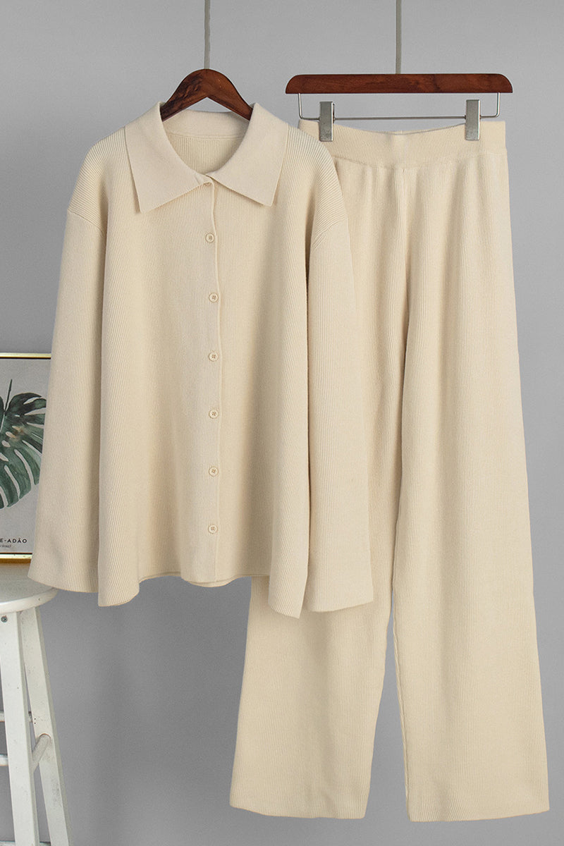 Elegant Long-Sleeve Pants Set