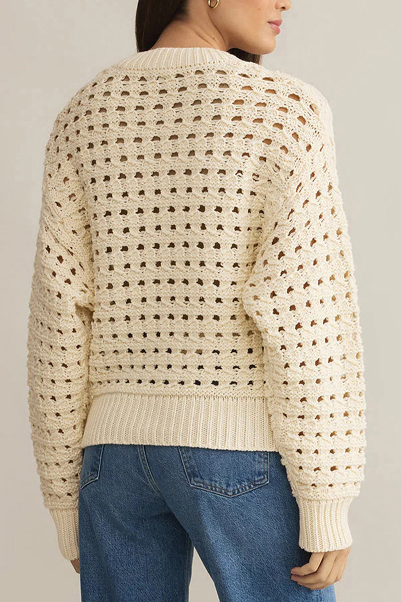 Crochet Zip-Up Cardigan