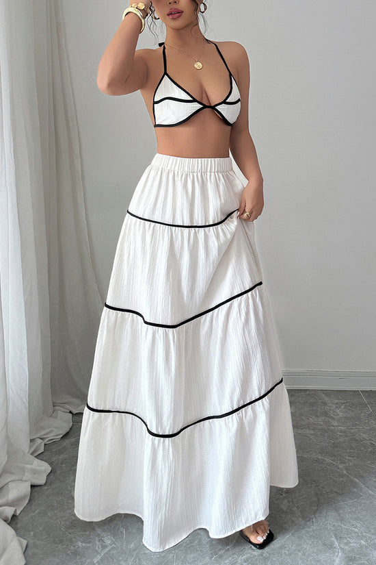 Strappy Two-Piece Skirt Set