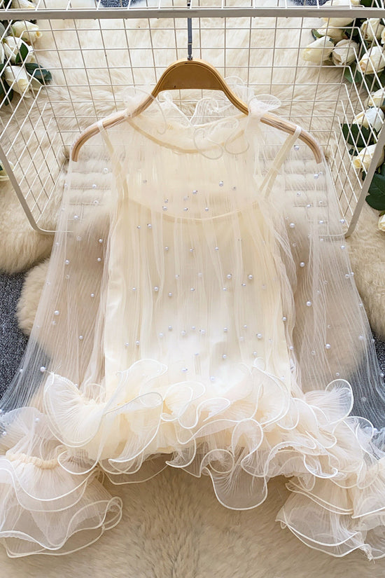 Elegant Ruffled Sheer Blouse