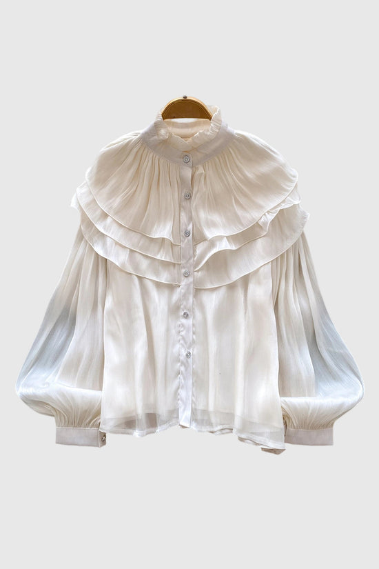 Elegant Layered Ruffle Blouse