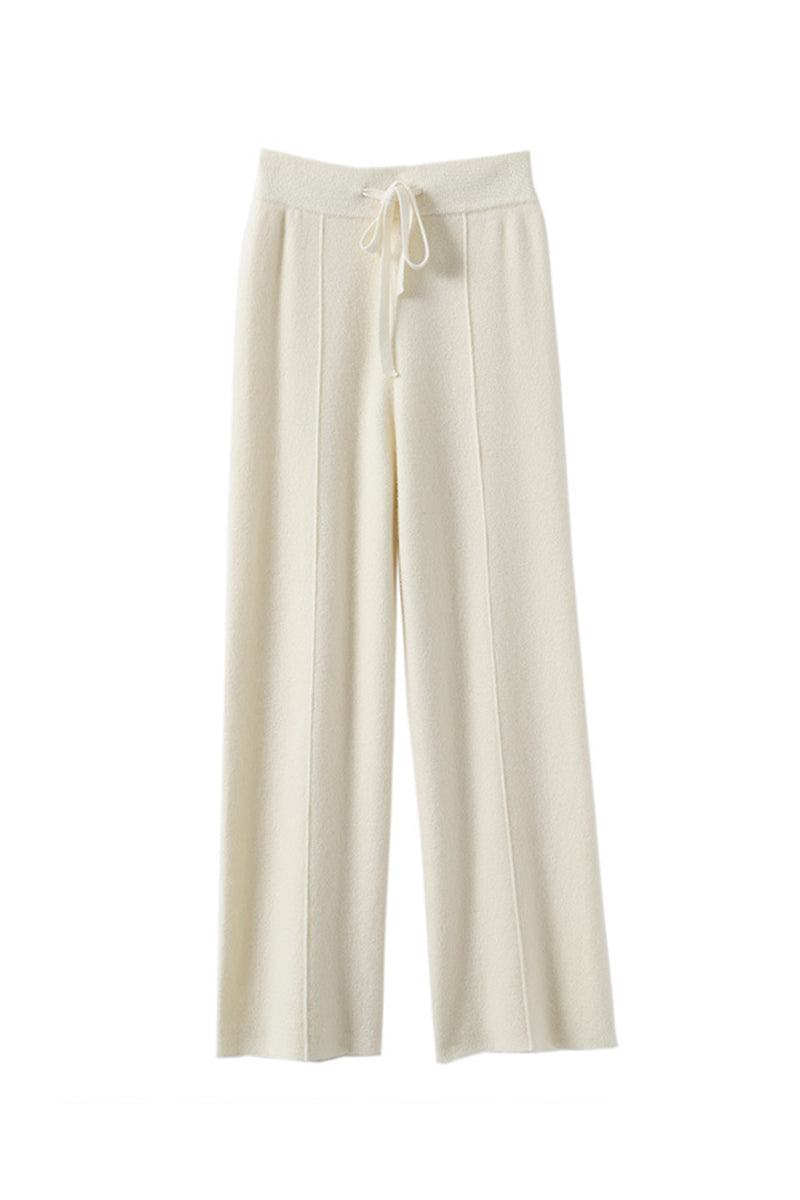 Relaxed Fit Wide-Leg Casual Pants