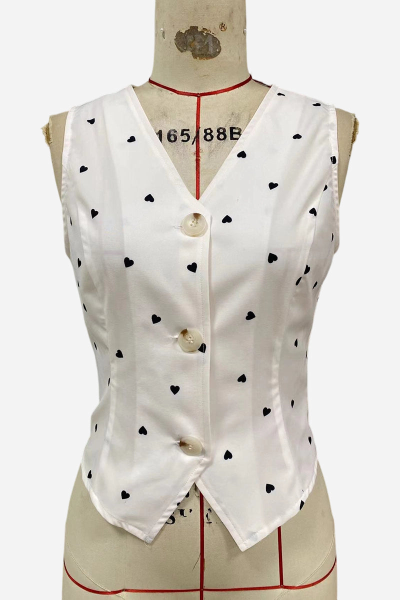 Chic Buttoned Sleeveless Vest