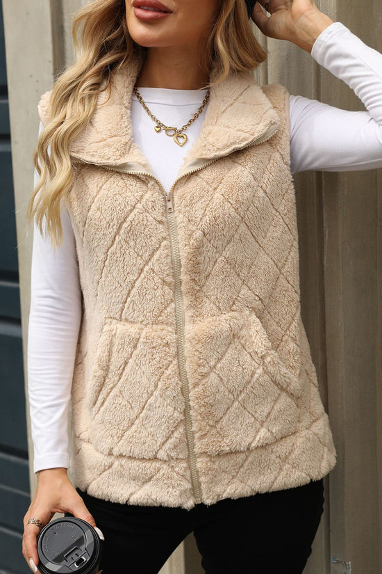 Cozy Quilted Zip-Up Vest