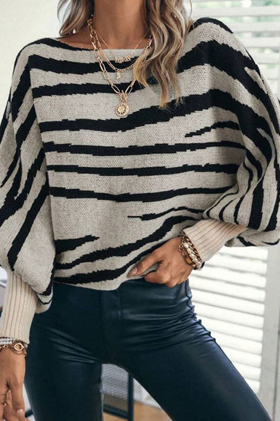 Striped Off-Shoulder Sweater