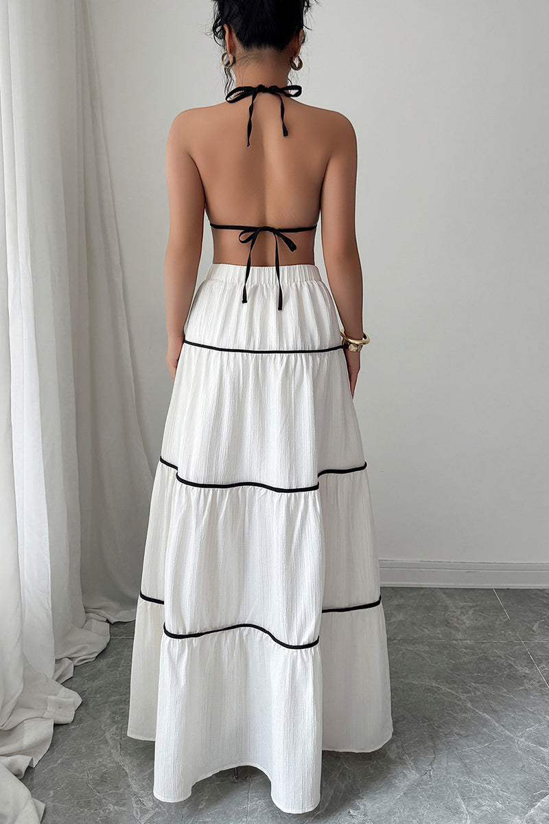 Strappy Two-Piece Skirt Set