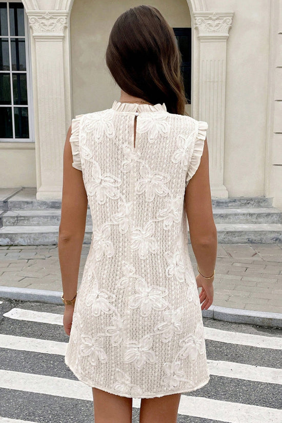 Sleeveless Floral Pattern Bodycon Dress