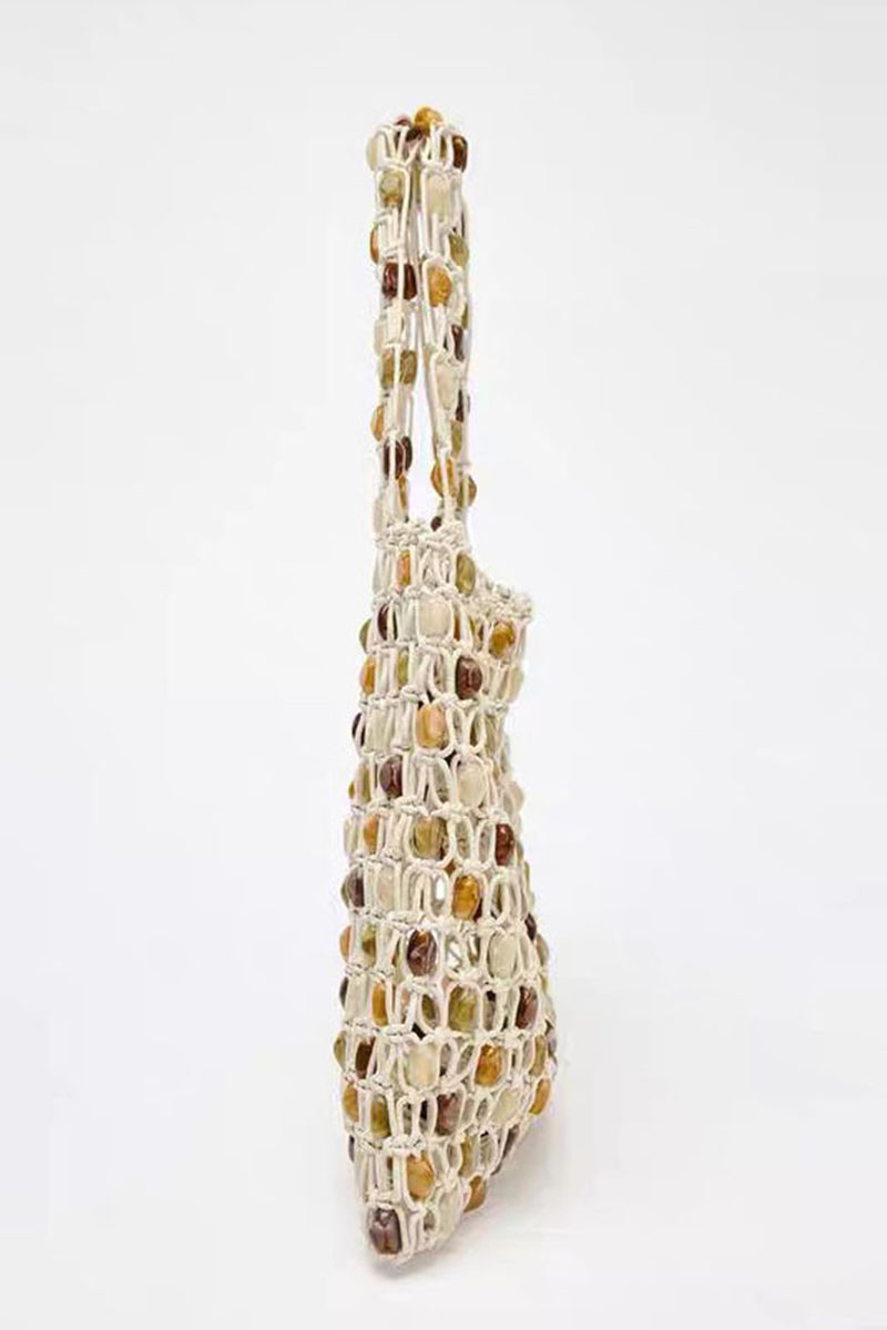 Chic Beaded Tote Bag