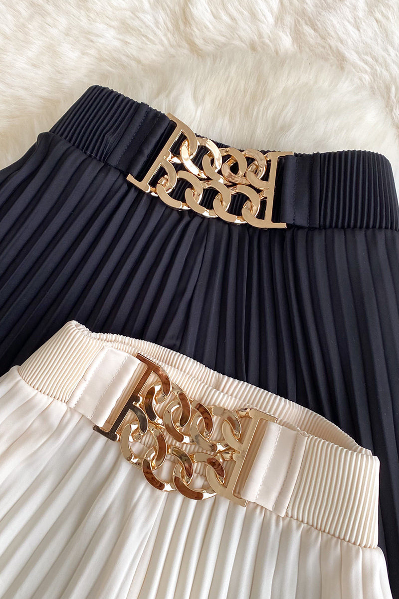 Pleated Wide-Leg Casual Pants