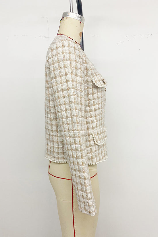 Chic Lapel Button-Up Blazer