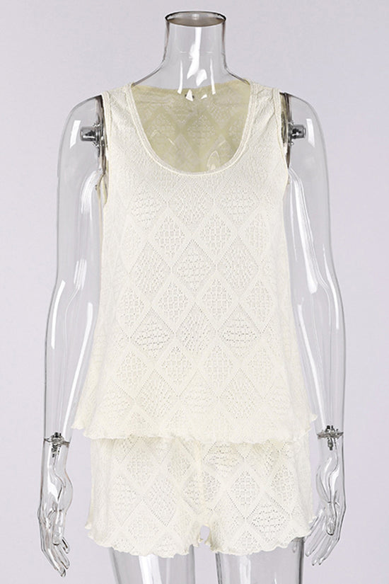 Elegant Sleeveless Loungewear Set