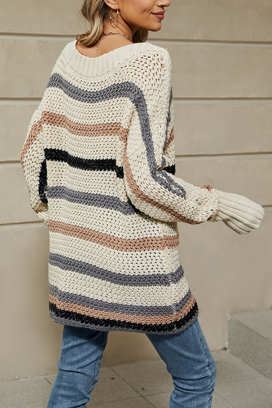 Striped Knit Sweater