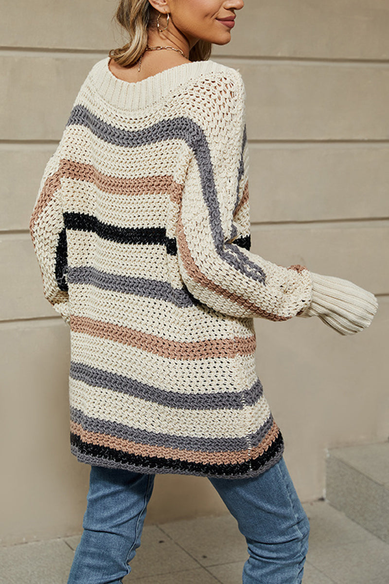 Striped Knit Sweater