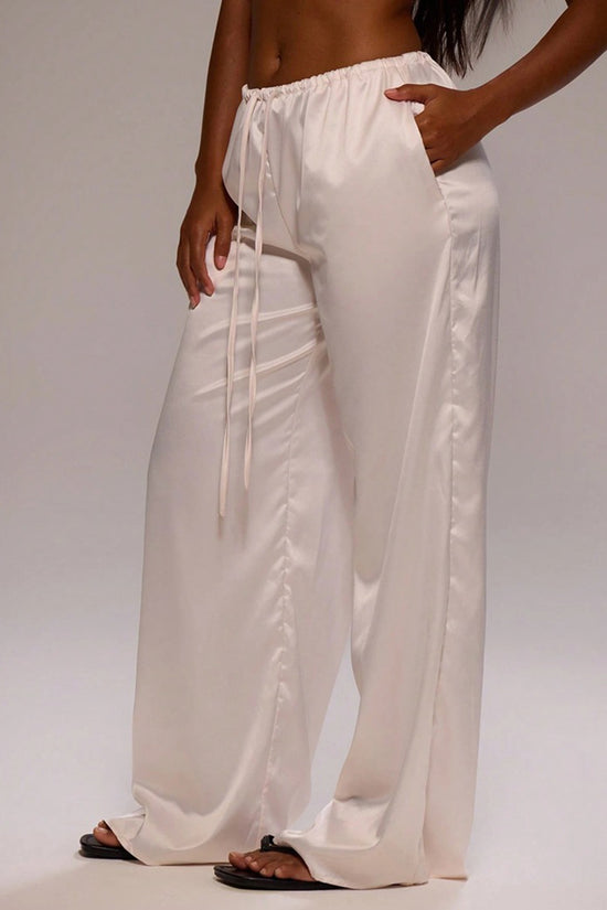 Relaxed Fit Drawstring Casual Pants