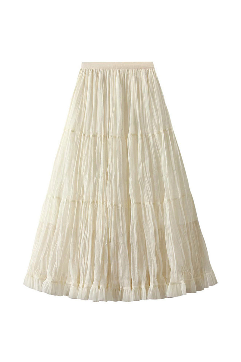 Chic Tiered Midi Skirt