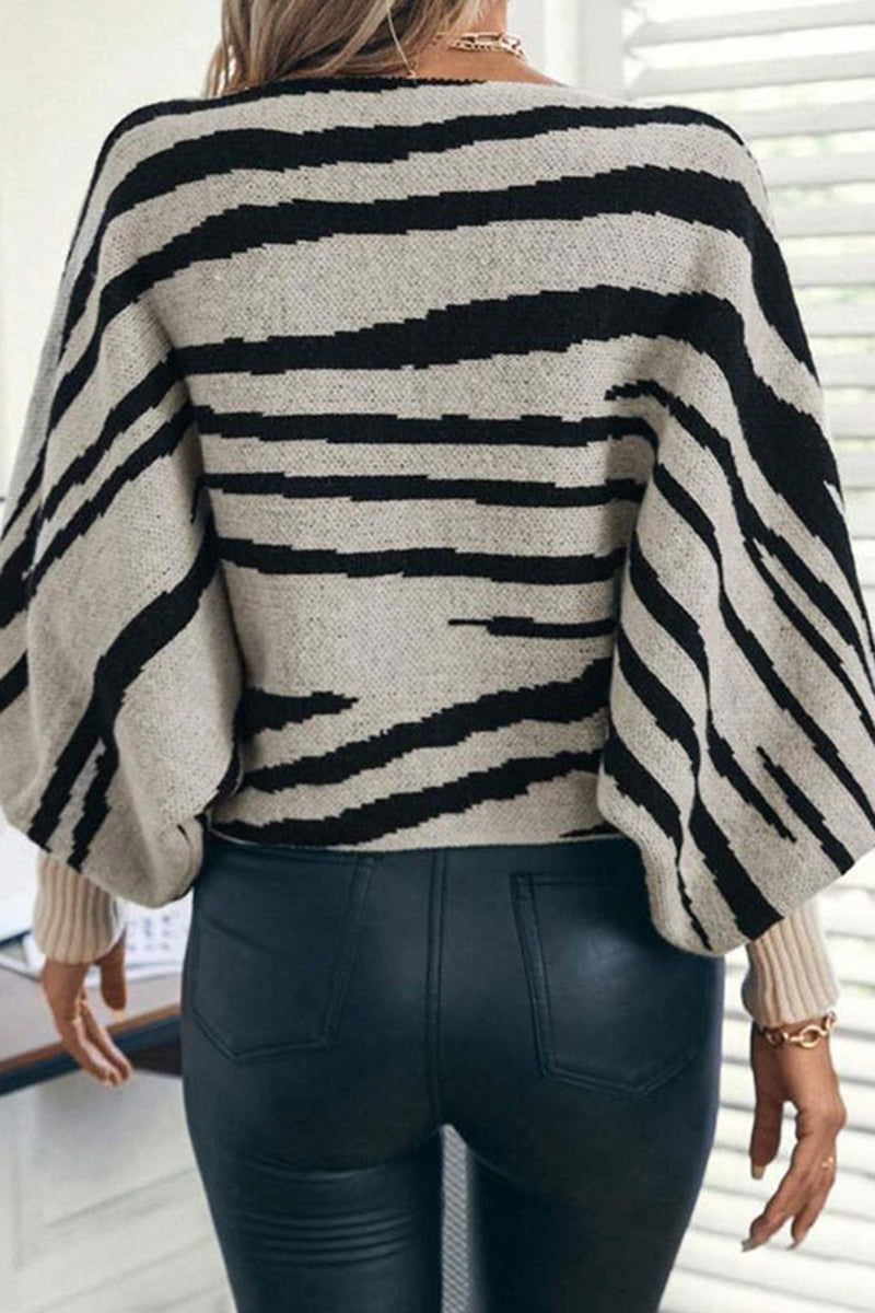 Striped Off-Shoulder Sweater