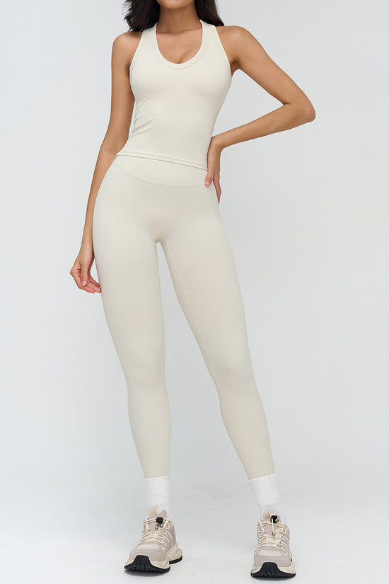 Sleek Sleeveless Activewear Set