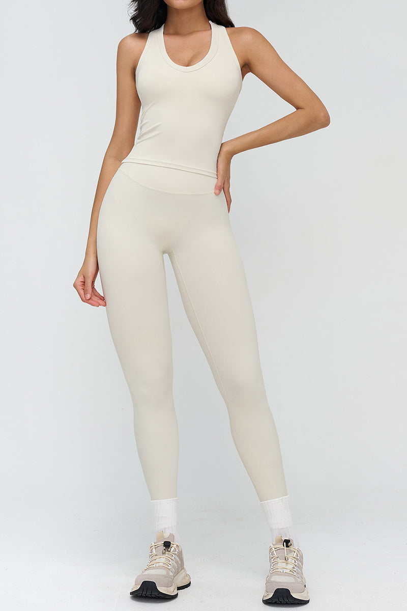 Sleek Sleeveless Activewear Set