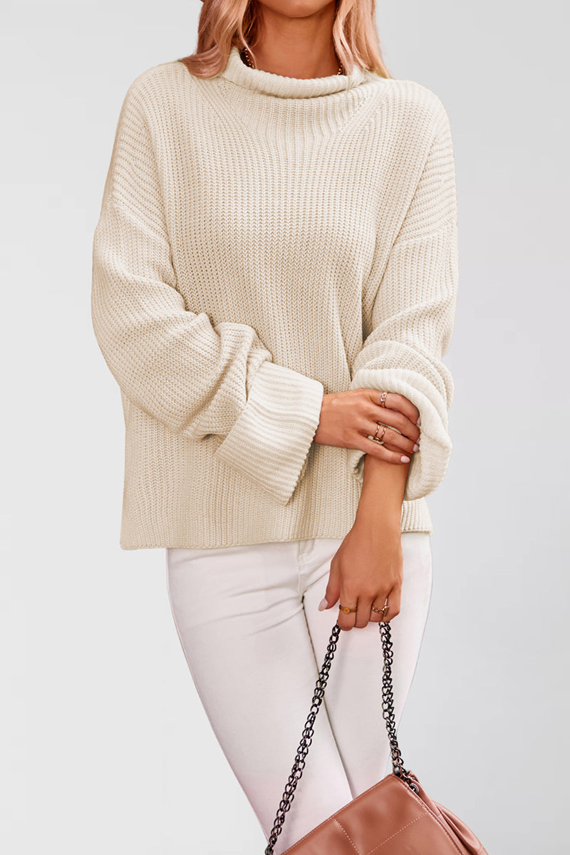 Flared Sleeve Pullover Knit Top