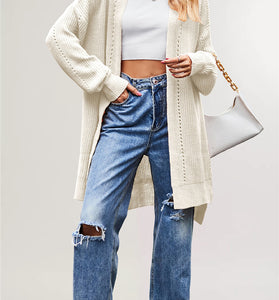 Cozy Longline Cardigan with Open Front