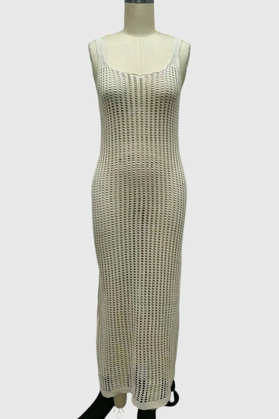 Sleeveless Casual Crochet Dress