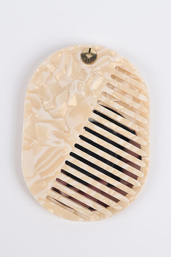 Elegant Oval Hair Comb