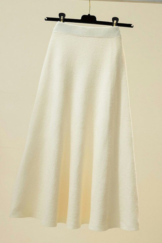 Elegant High-Waisted Midi Skirt