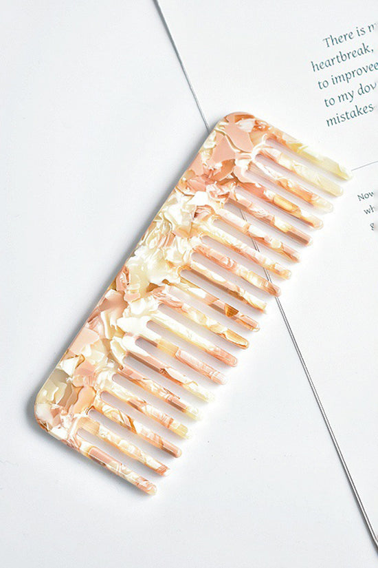 Elegant Wide-Tooth Hair Comb