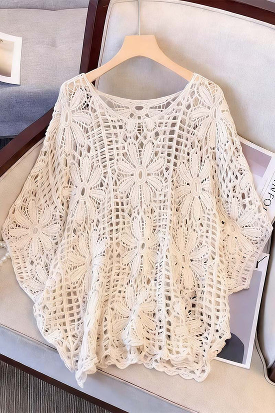 Elegant Knit Mesh Sweater